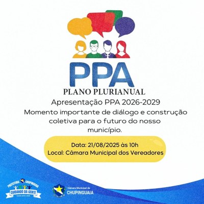 Apresentação PPA 2026 a 2029